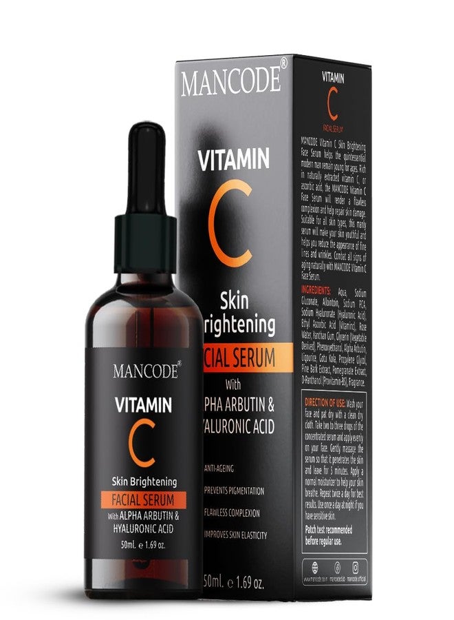MAN CODE Vitamin C Facial Serum For Anti Aging And Wrinkle Remover With Vitamin E & Hyaluronic Acid (50 Ml) - Image 1